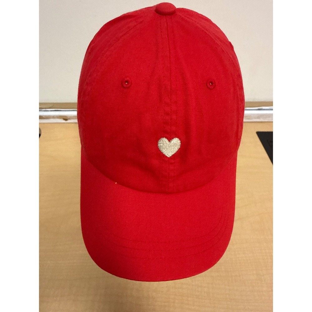 Universal Thread Red Cotton Heart Baseball Cap Kind Heart Embroidered Dad Hat